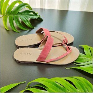 M.Gemi The Medio Fuchsia Suede Sandals Size EU 42/US 11